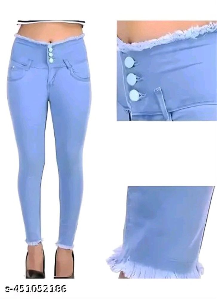 Hooz Berry Women 5 Button Skinny Blue Jean's