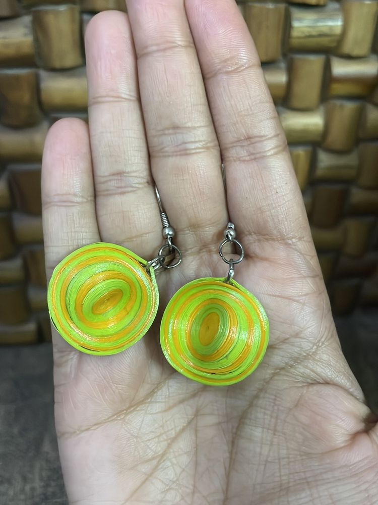 Pista GREEN Coloured Earrings For Sale