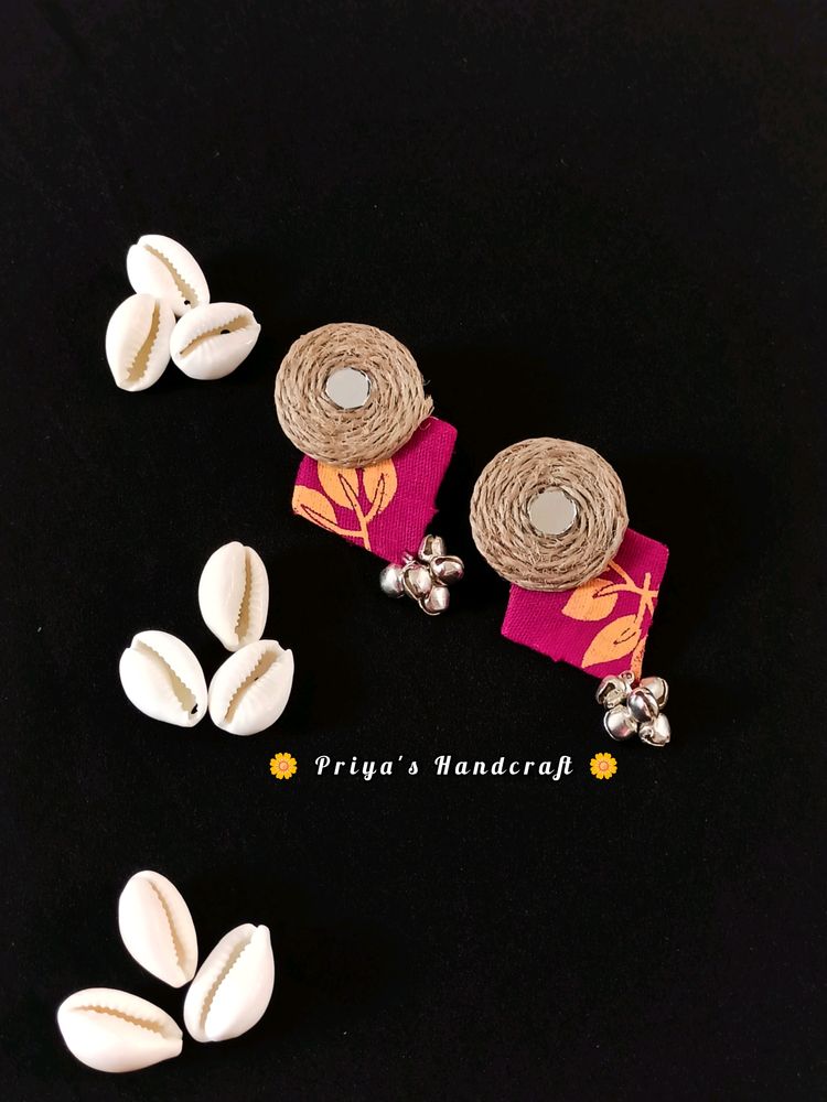 Jute Earring 😍 (Pink) 🫰