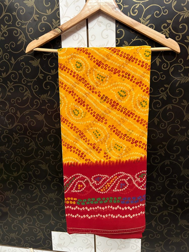 Bandhani (bandhej)Saree For Women