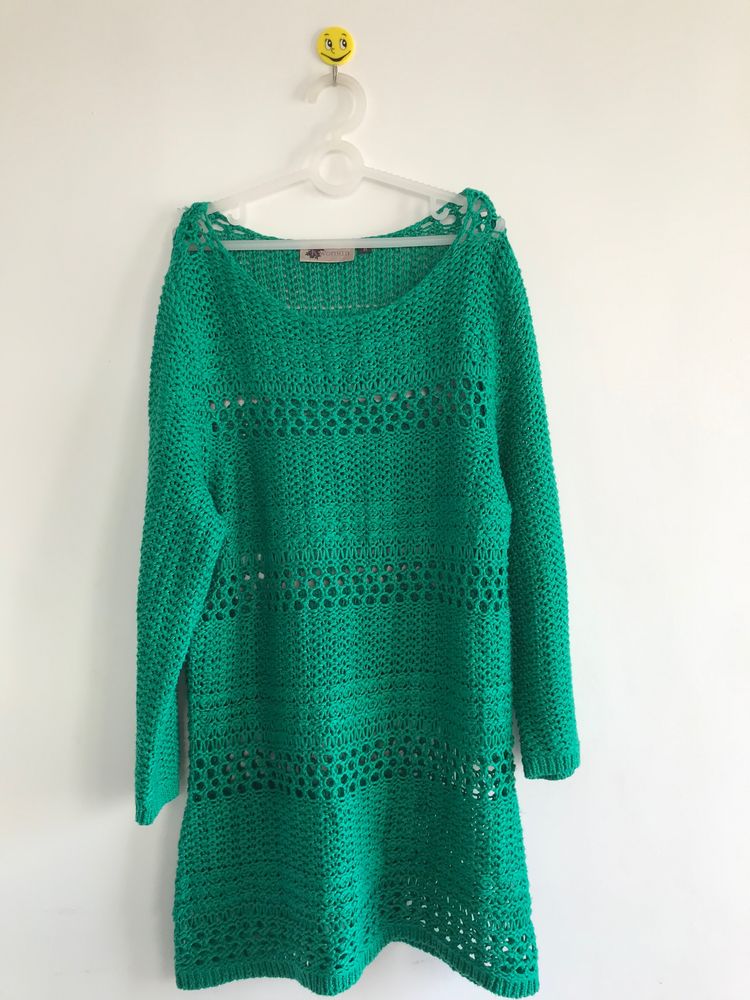 Green Crochet Top