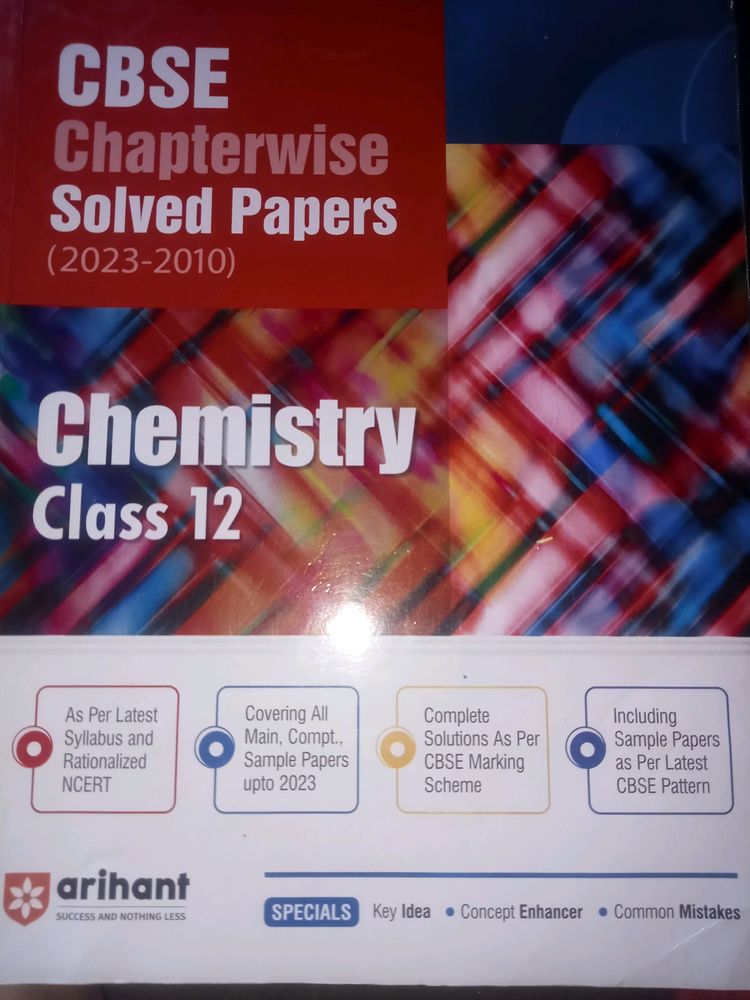 Class 12th, Arihant Chemistry Previous Year Paper