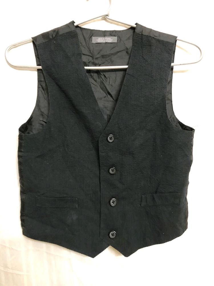 Van Heusen Black Waistcoat