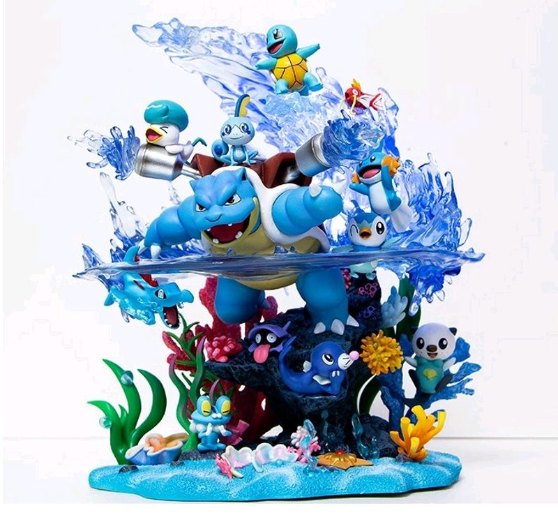 Pokemon Ocean Family Model Statue Resin