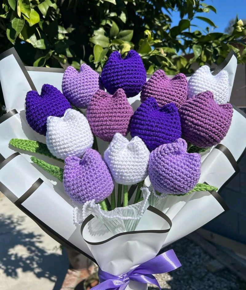 Crochet Tulip Bouquet