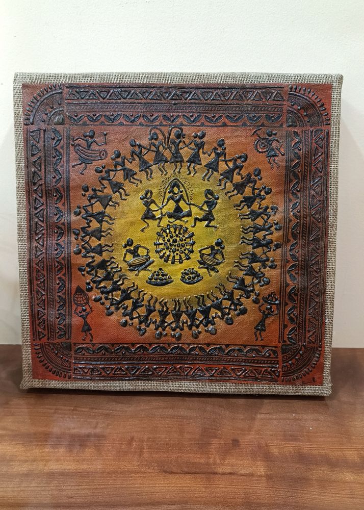 Embossed Warli Art Decor