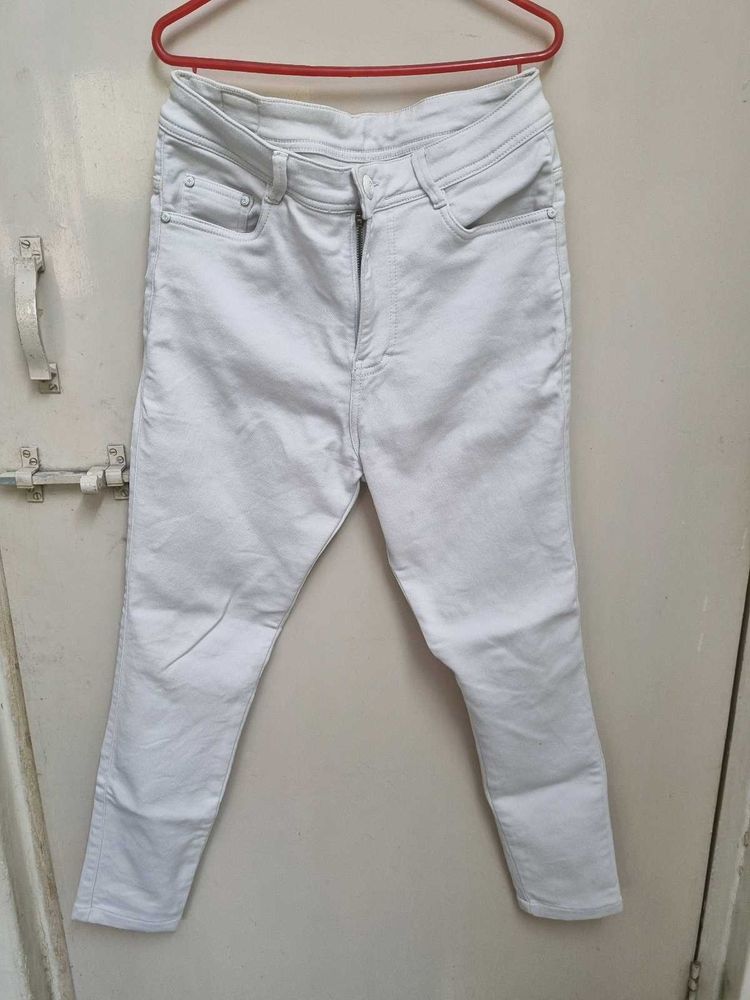 White High Waist Jeans