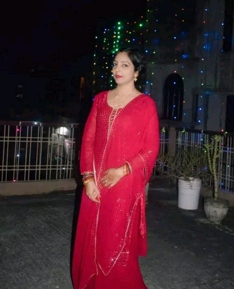 Festive Maroonish Red Kurta Set