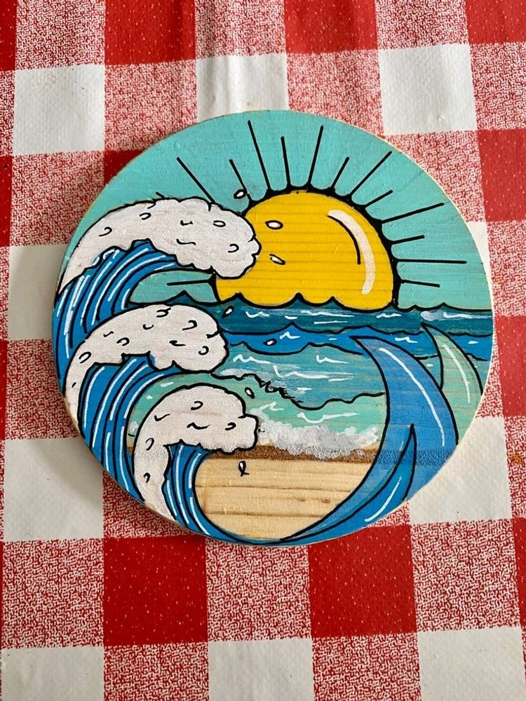 Beach Style Fridge Magnet