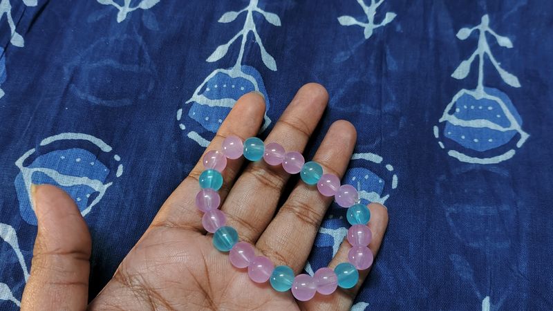 Lavender Blue Bracelet | Glass Beads Bracele