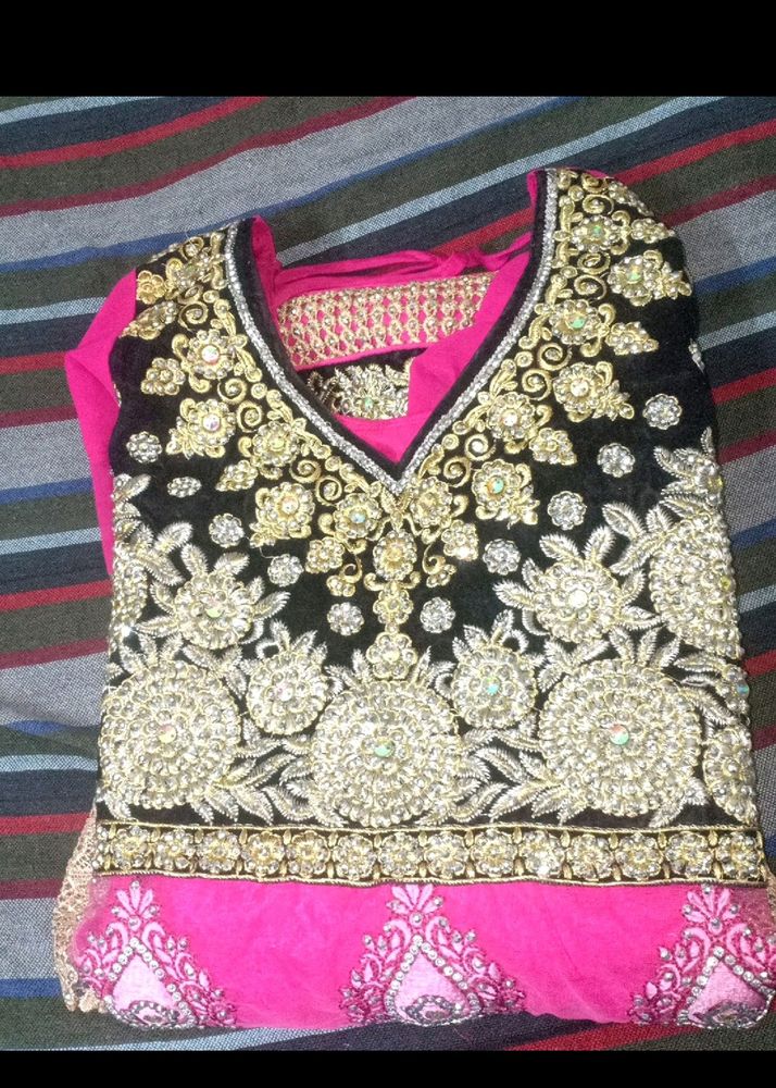 Pink Worked Kurta