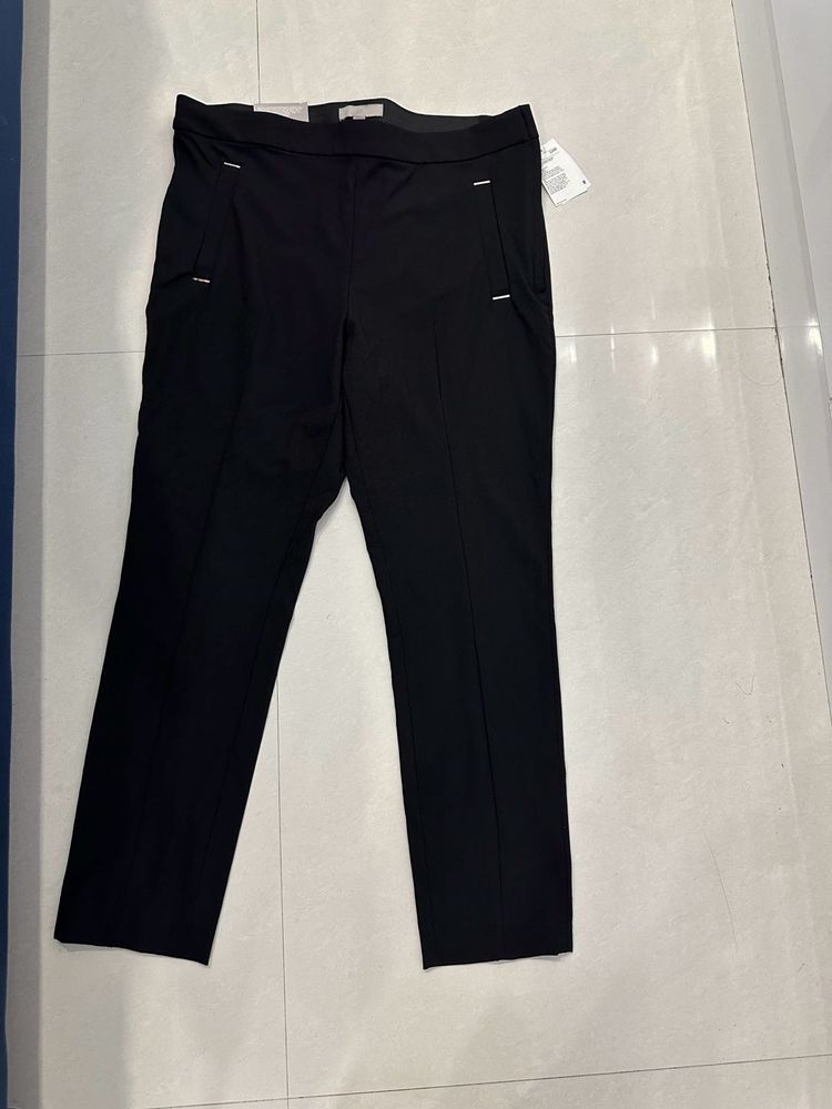 With Tag H&M Black Trousers Size UK16P waist 34