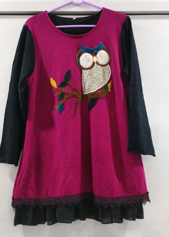 Gothic Owl Sweater Top