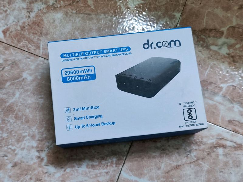 Dr.Com Multi Output Smart UPS, 8000mAh, Upto 6hrs