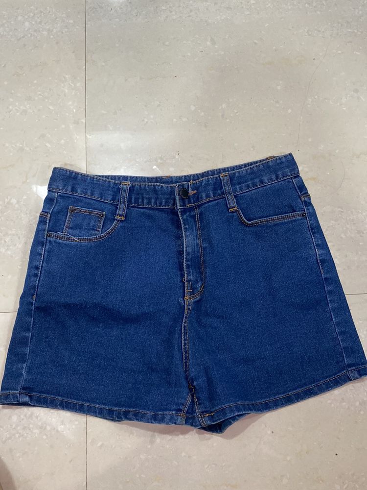 New High Waisted Denim Shorts Women