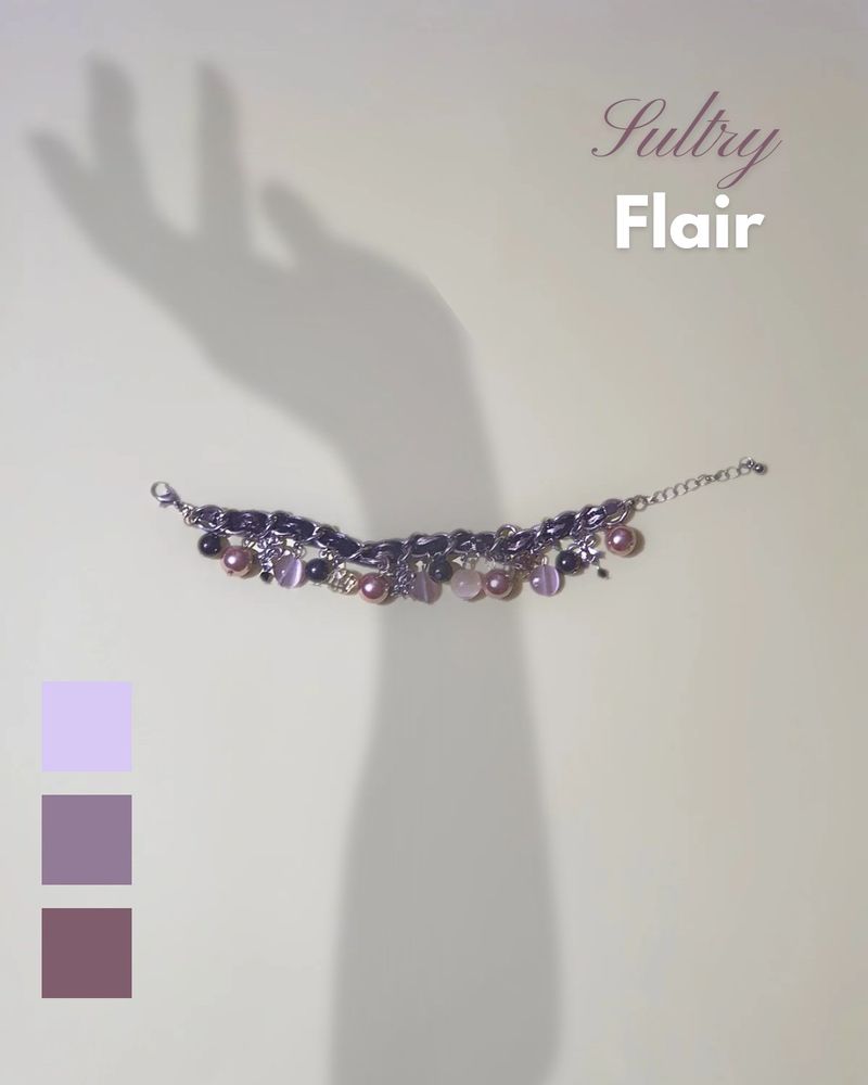 Sultry Flair: Imported Charm Bracelet