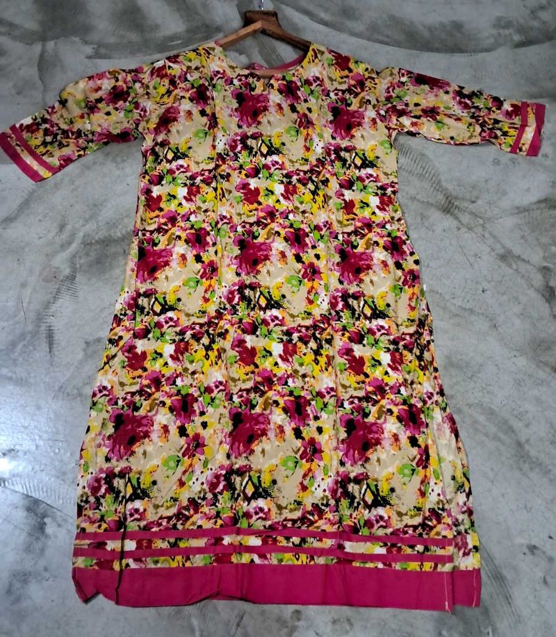 Trendy stylish kurti with beautiful look