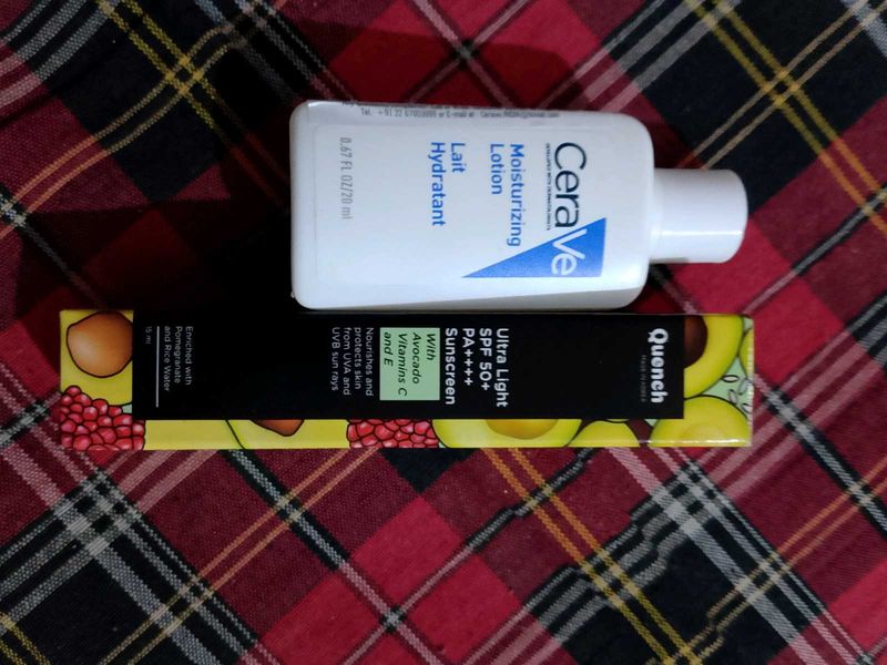 Quench Sunscreen (15ml)+Cerave Moisturizer (20ml)