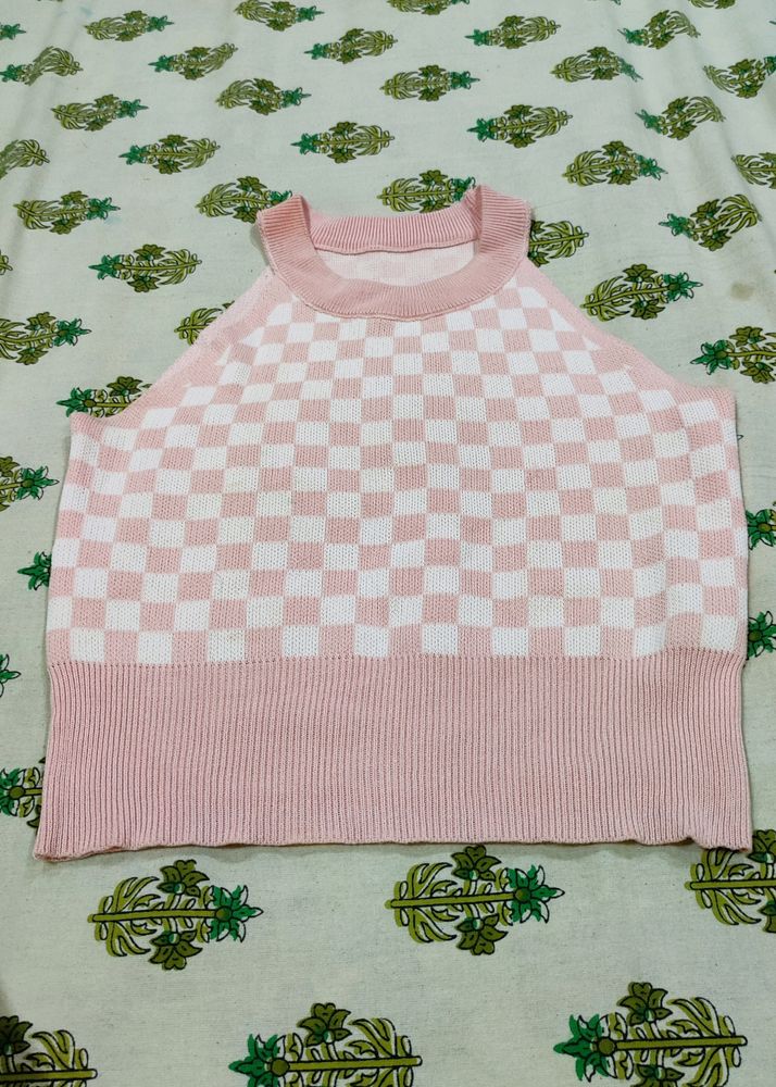 Urbanic Pink Checked Top