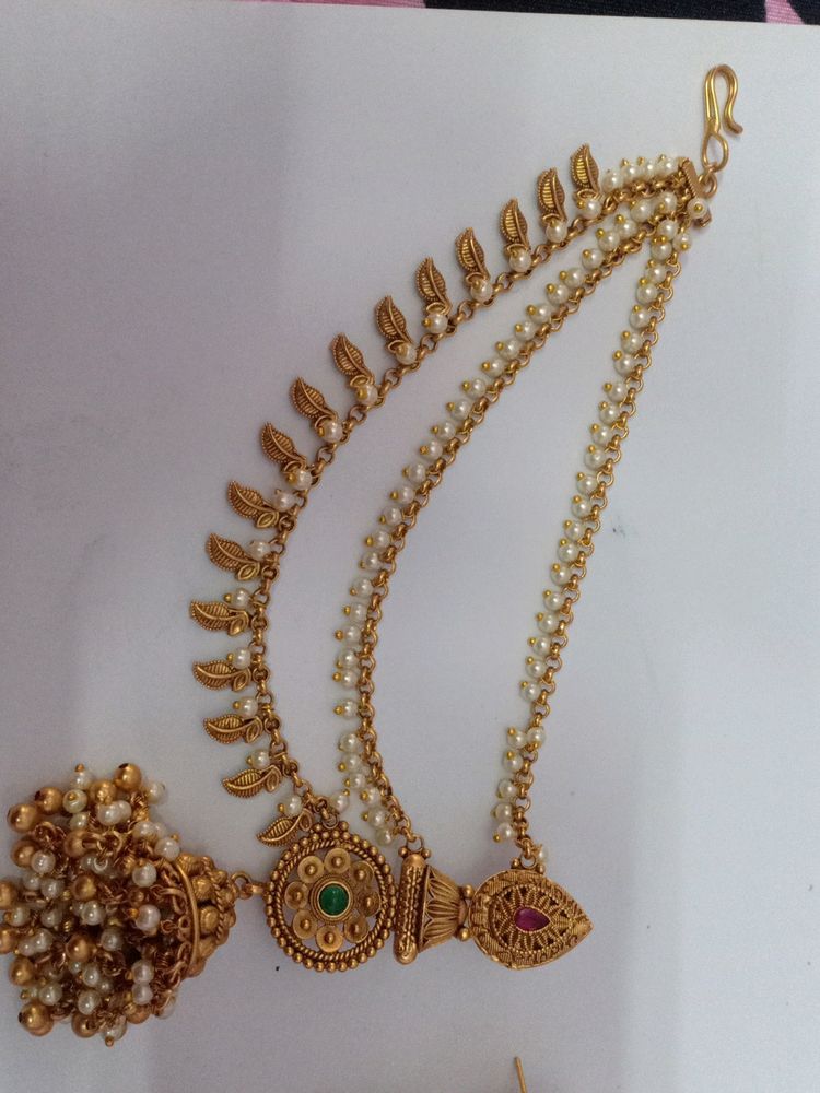 Bahubali Earings With Additional Champaswaralu