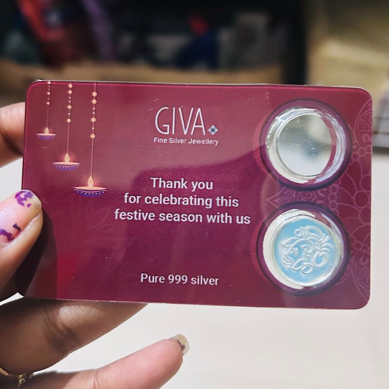 GIVA PURE SILVER COIN