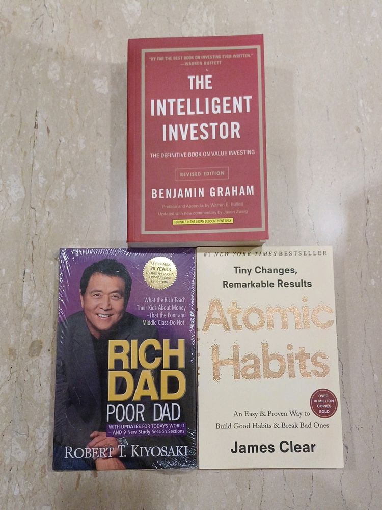 Atomic Habits + Rich Dad + Intelligent Investors