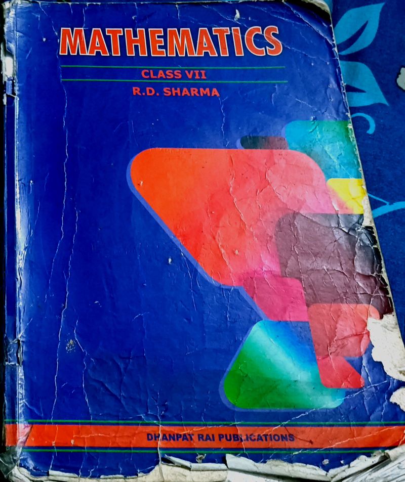 Rd Sharma Class 7 Math  Book . Only One Time Used