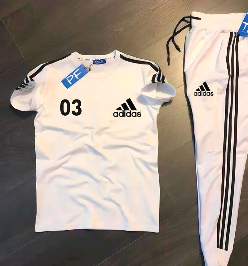 Adidas Tshirt Trackpants On Trendy 😍🤩