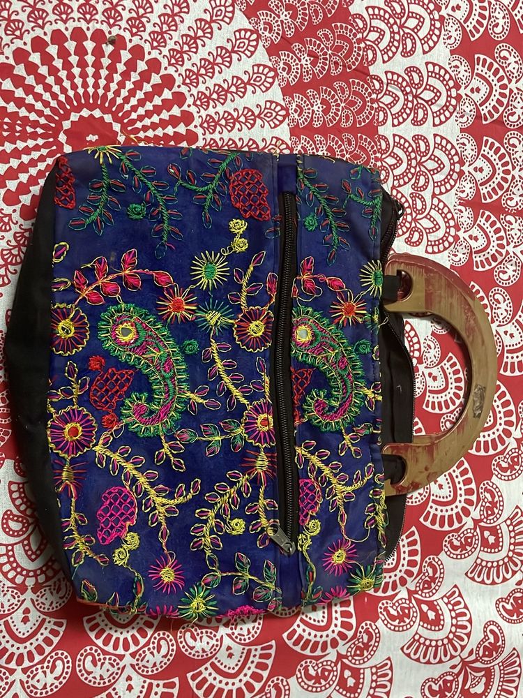 Blue Thread Work Bag