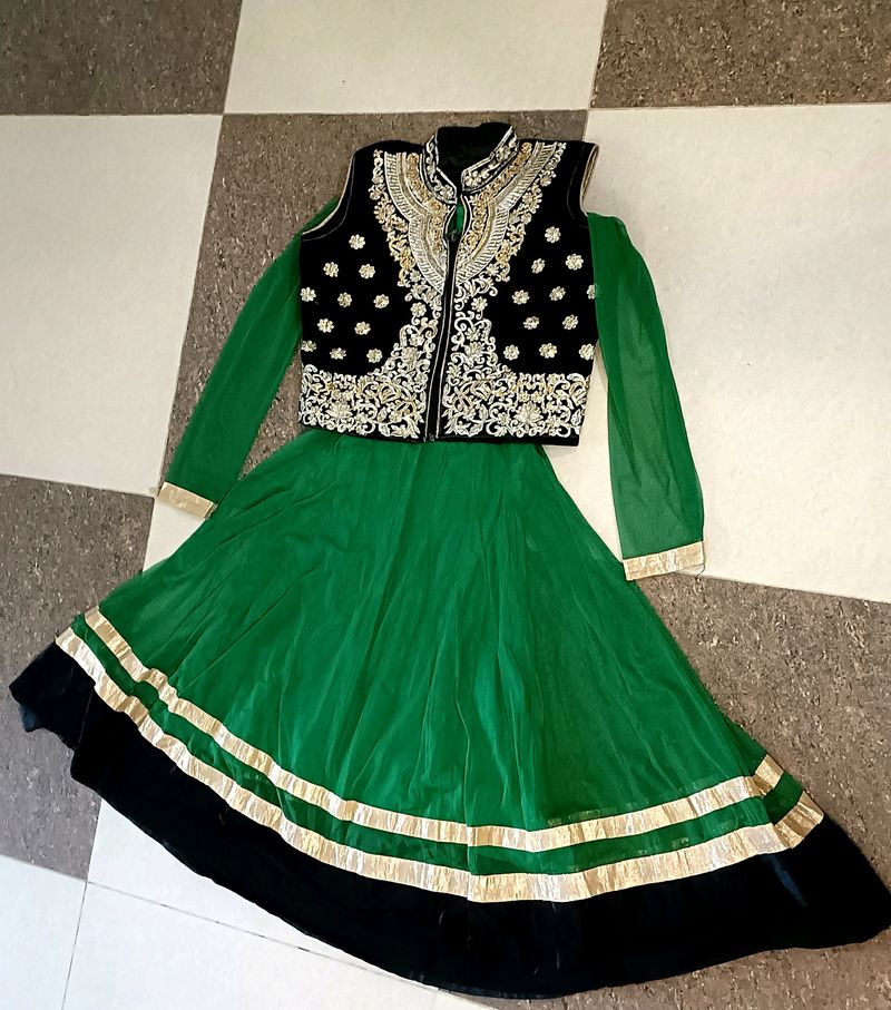 Green Anarkali 💚