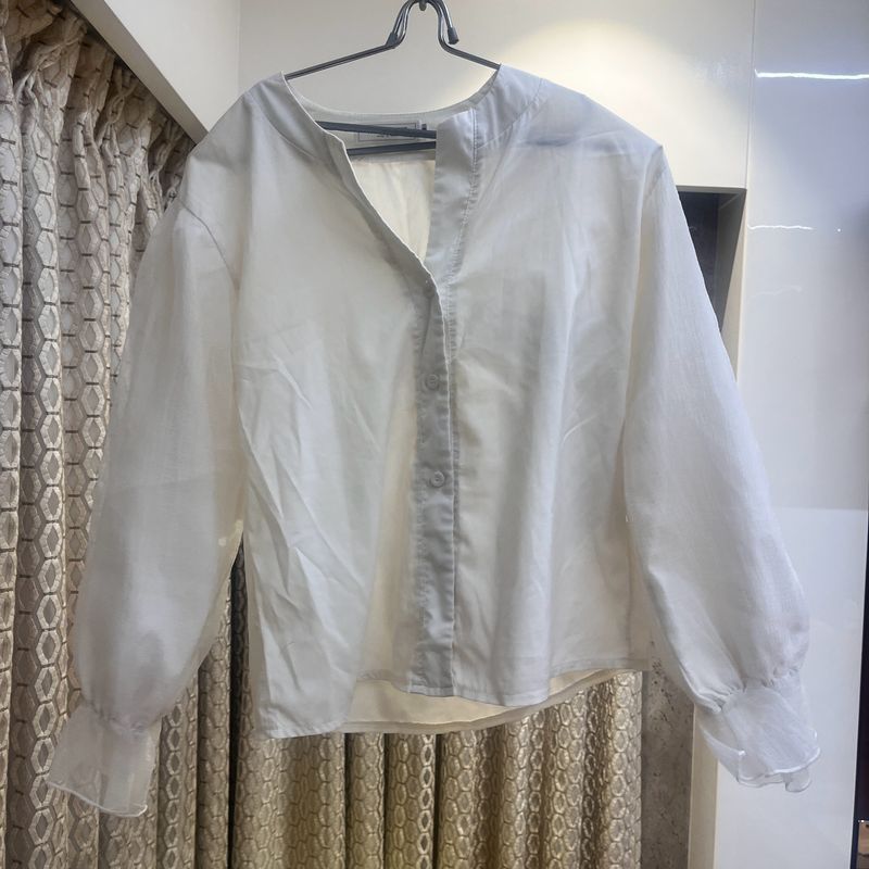 Pinterest Victorian Style Korean White Shirt