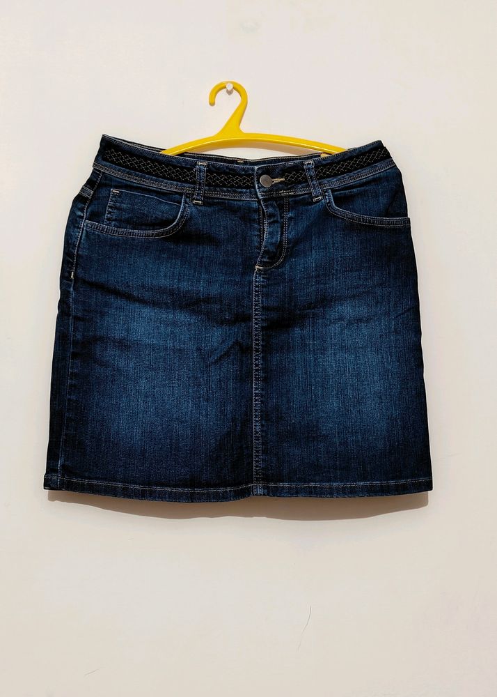 Denim Short Skirt