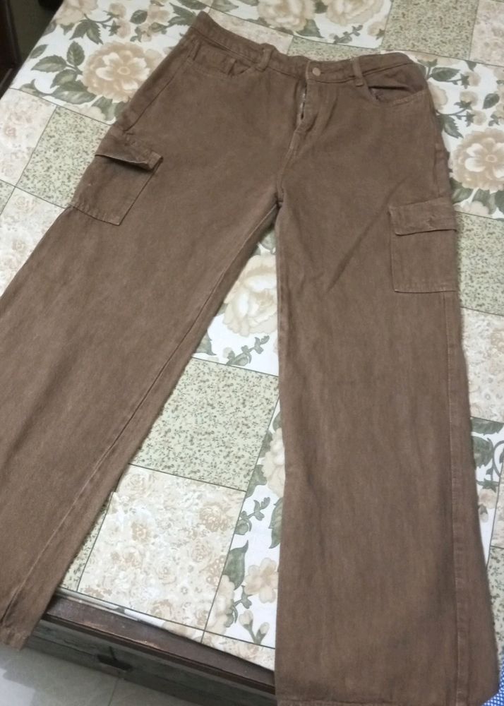 Brown Cargo Jeans