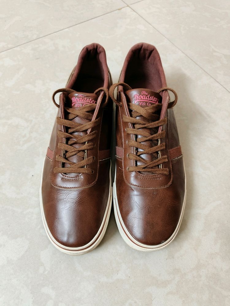 Roadster Sneakers For Men Solid Brown (New)