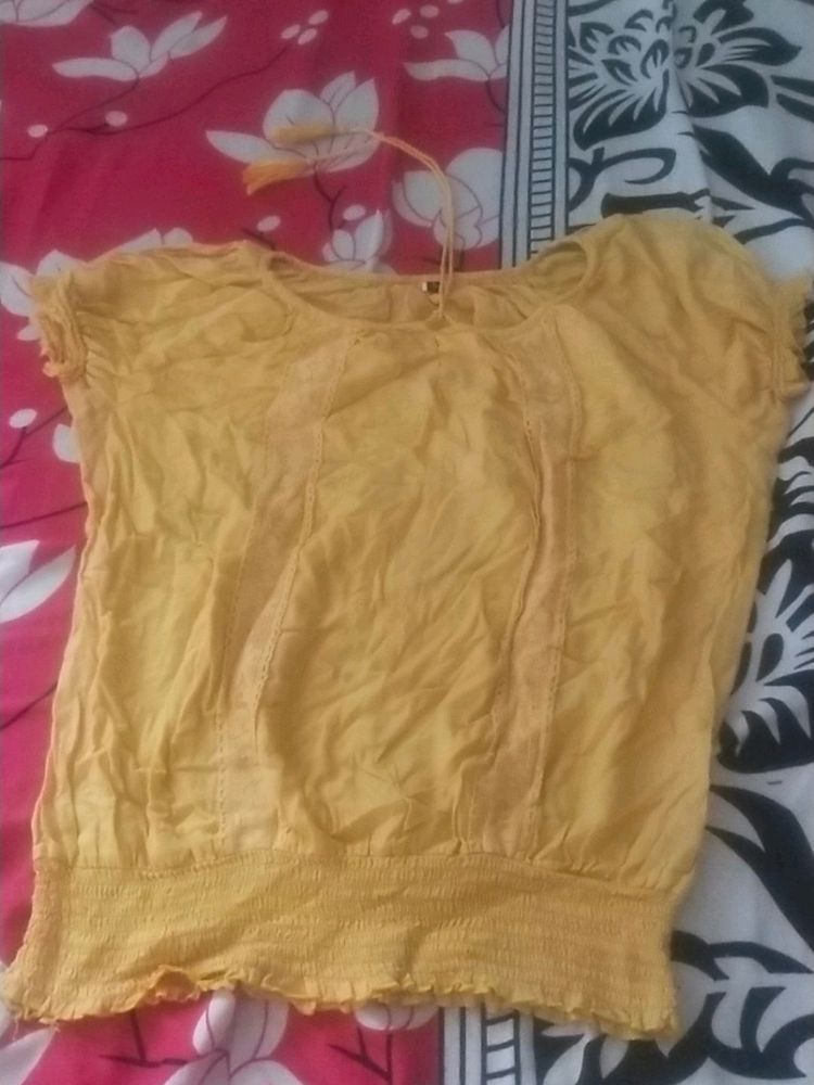 Yellow Light Colour Top Best Quality