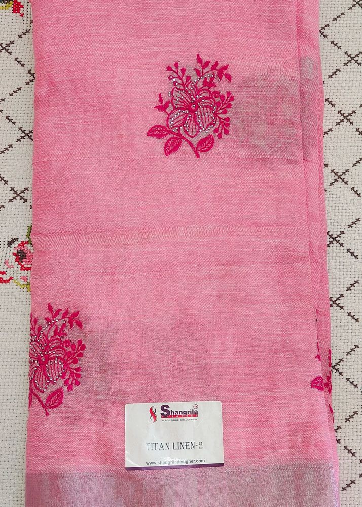 Saree Linen Cotton