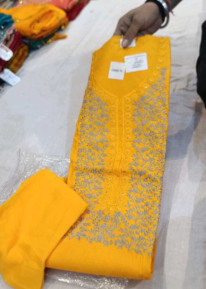 Yellow Dress Material