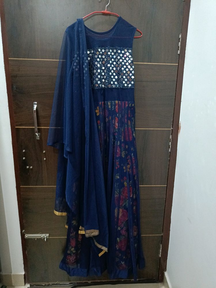 Mirror Work Ethnic Gown