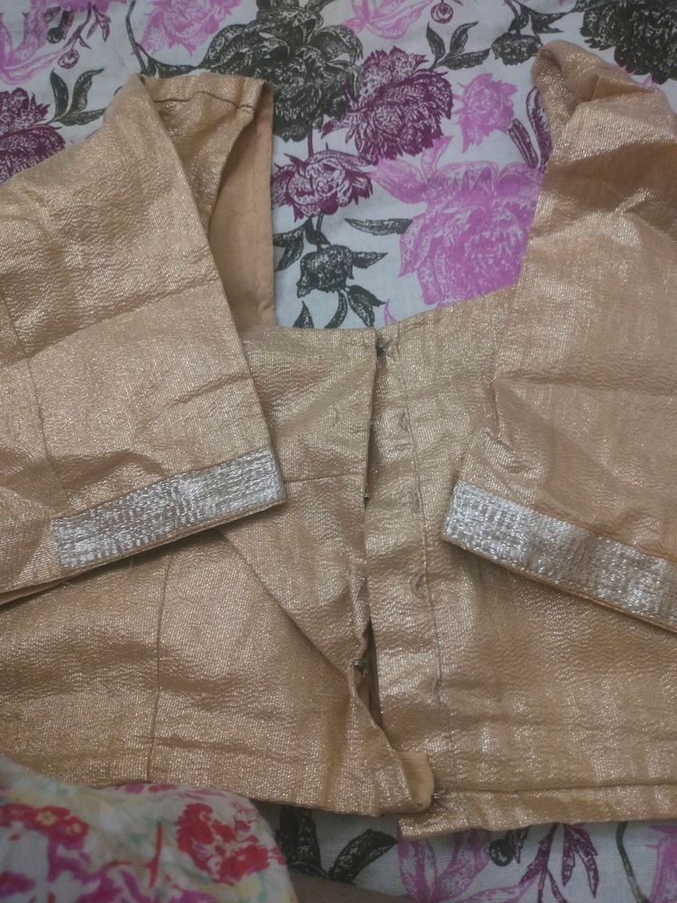 Golden Shimmer Blouse Like new