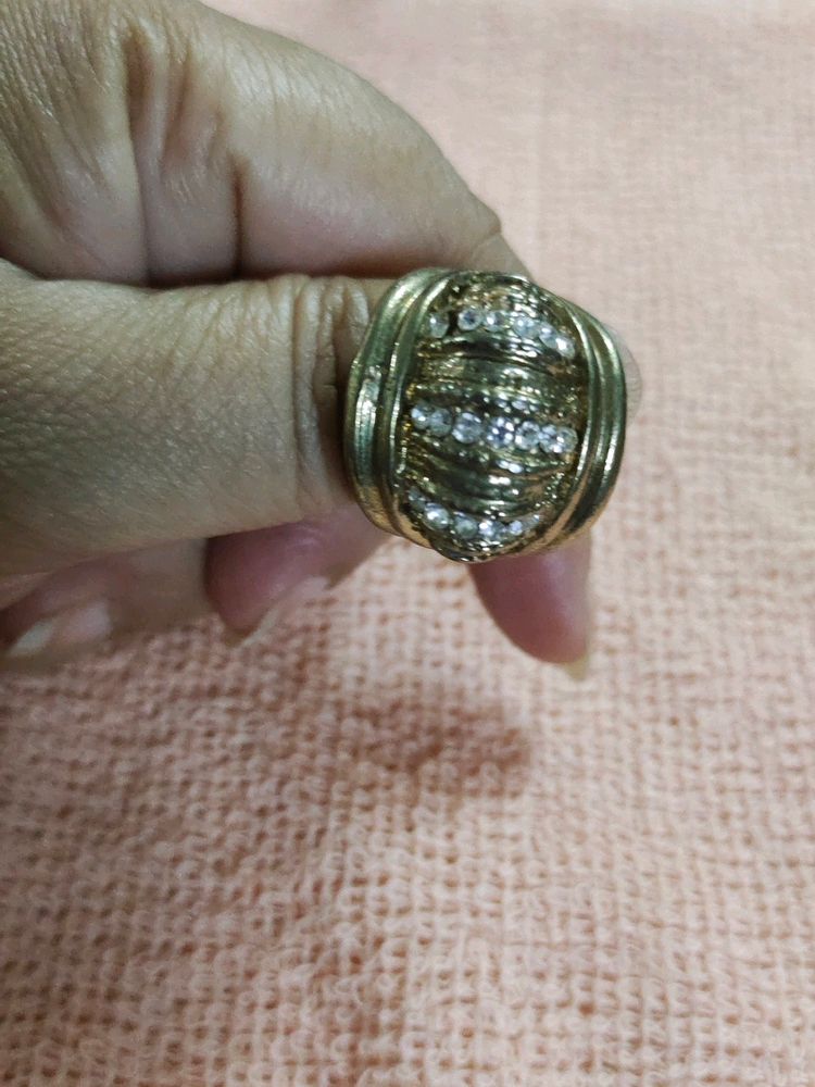 Vintage Style ANTI TURNISH BRASS Finish Ring