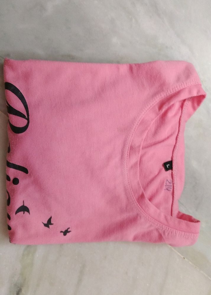 Pink Oversized Tee