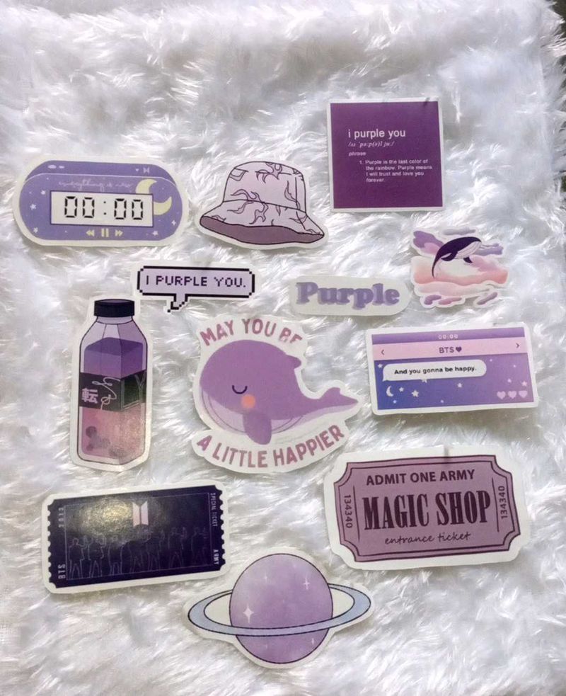 💜ᗷTS⟭⟬💜stickers✨