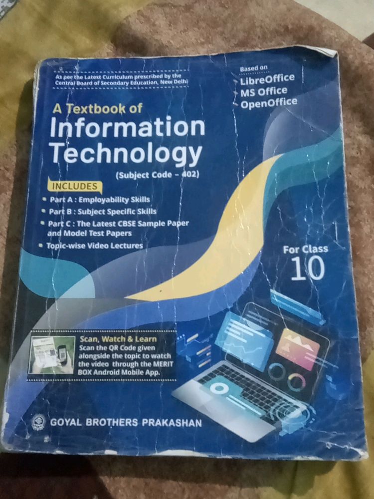 Class 10 IT (Information technology402)  Book