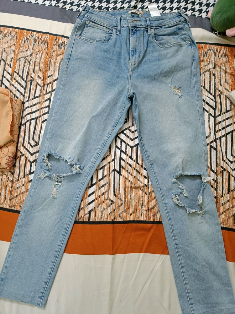 Knee Ripped Denim