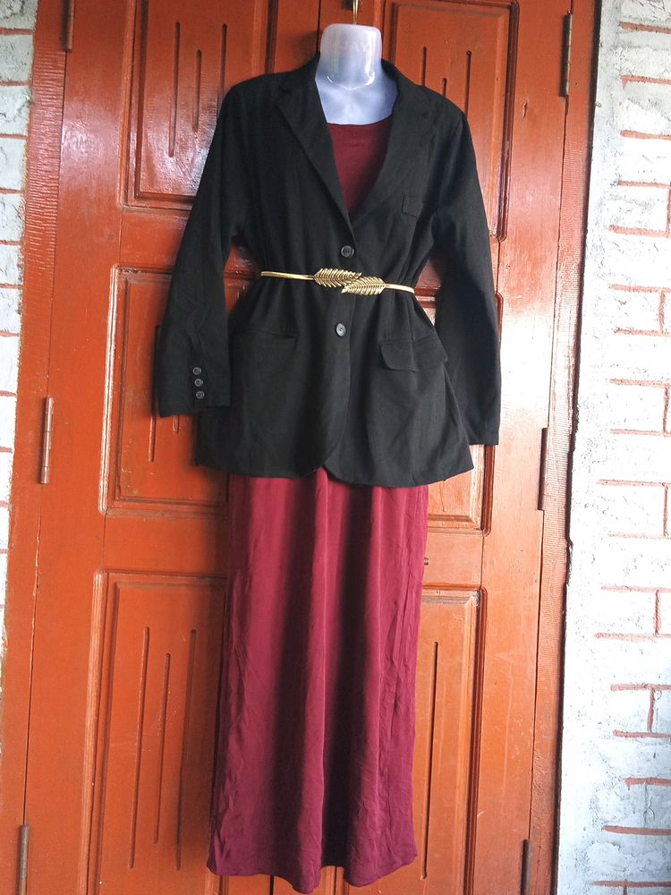 Dress N Blazer Set