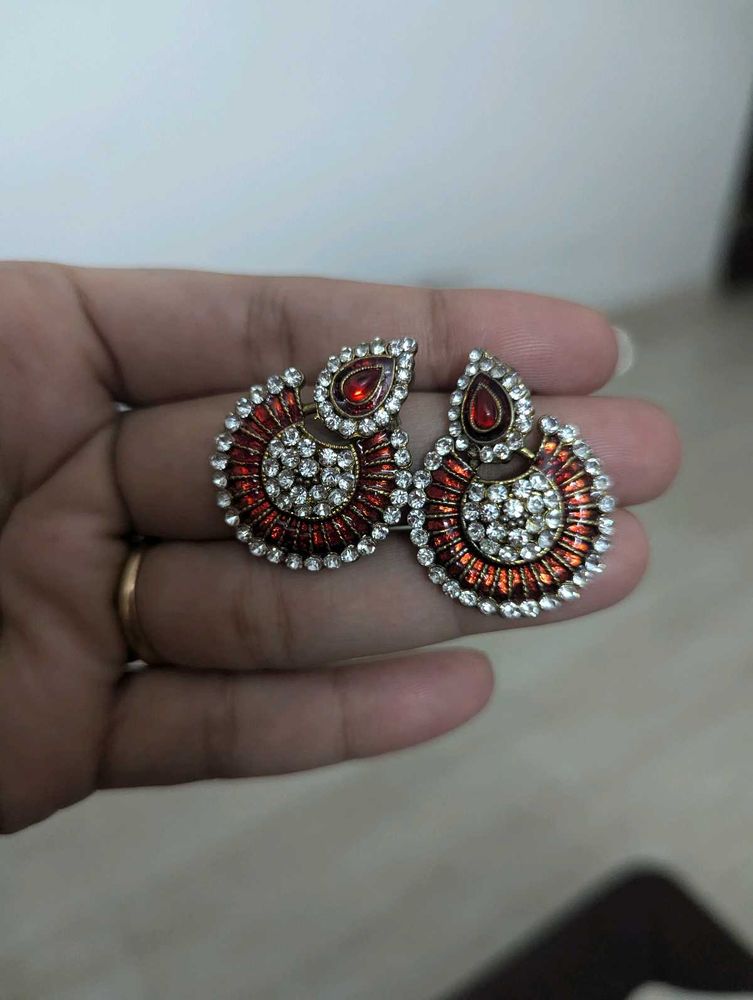 Stone earrings