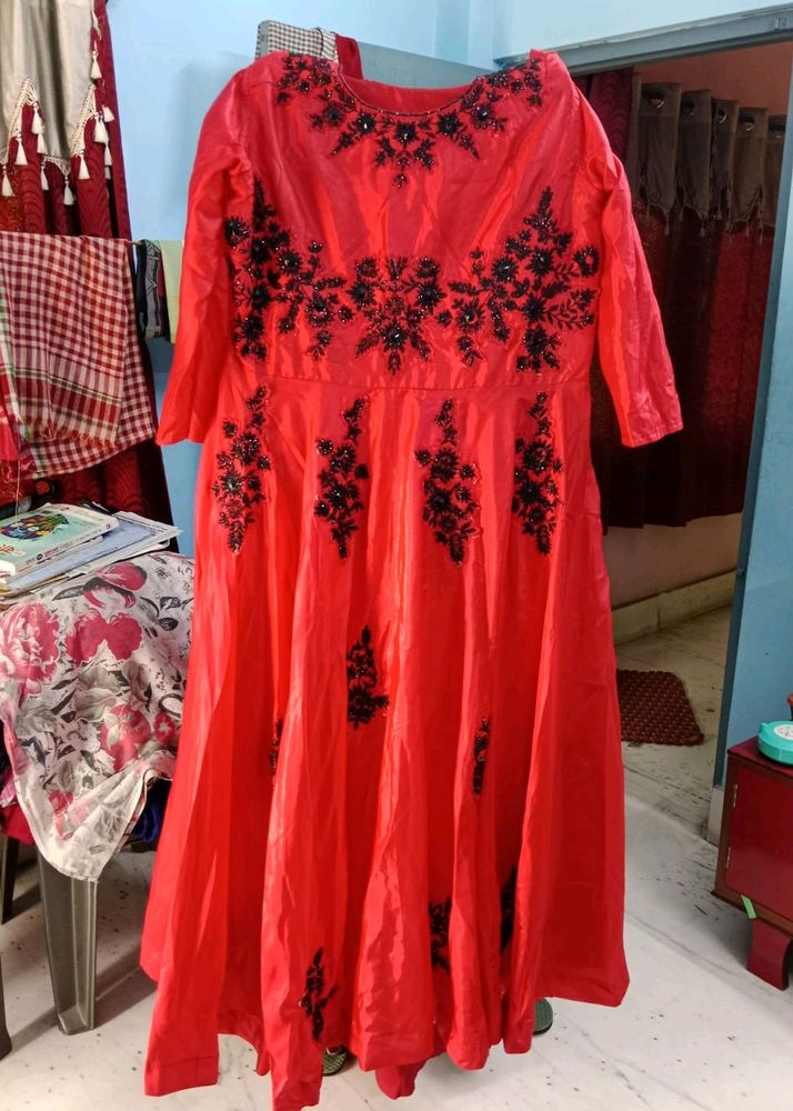 Long Red Colour 🔴 Party Wear Gown