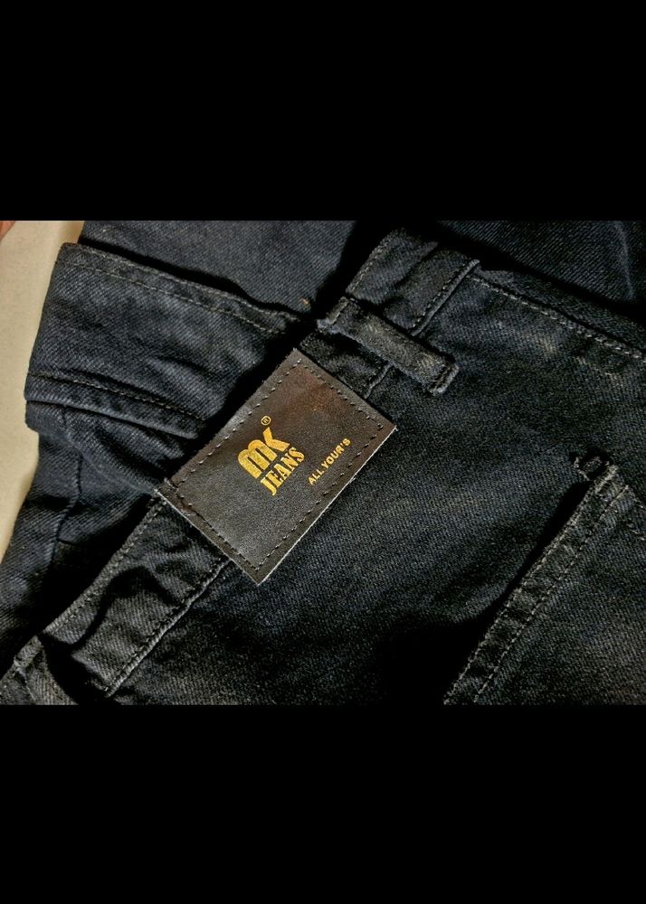 Black Denim Cargo