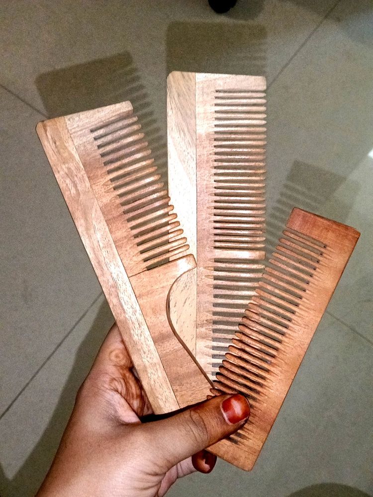 Neem Wood Comb Pack Of 3