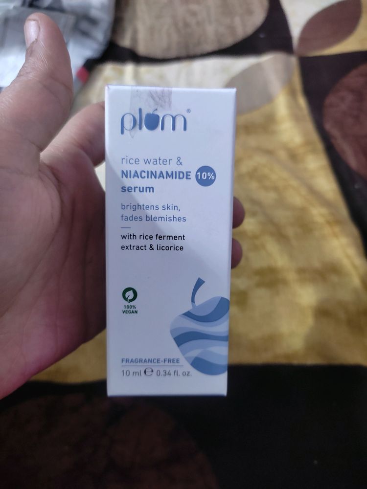 Plum Nicinamide Or Rice Water Face Serum New Seal